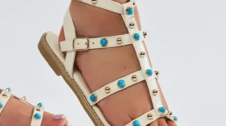 Down Time Studded Sandals